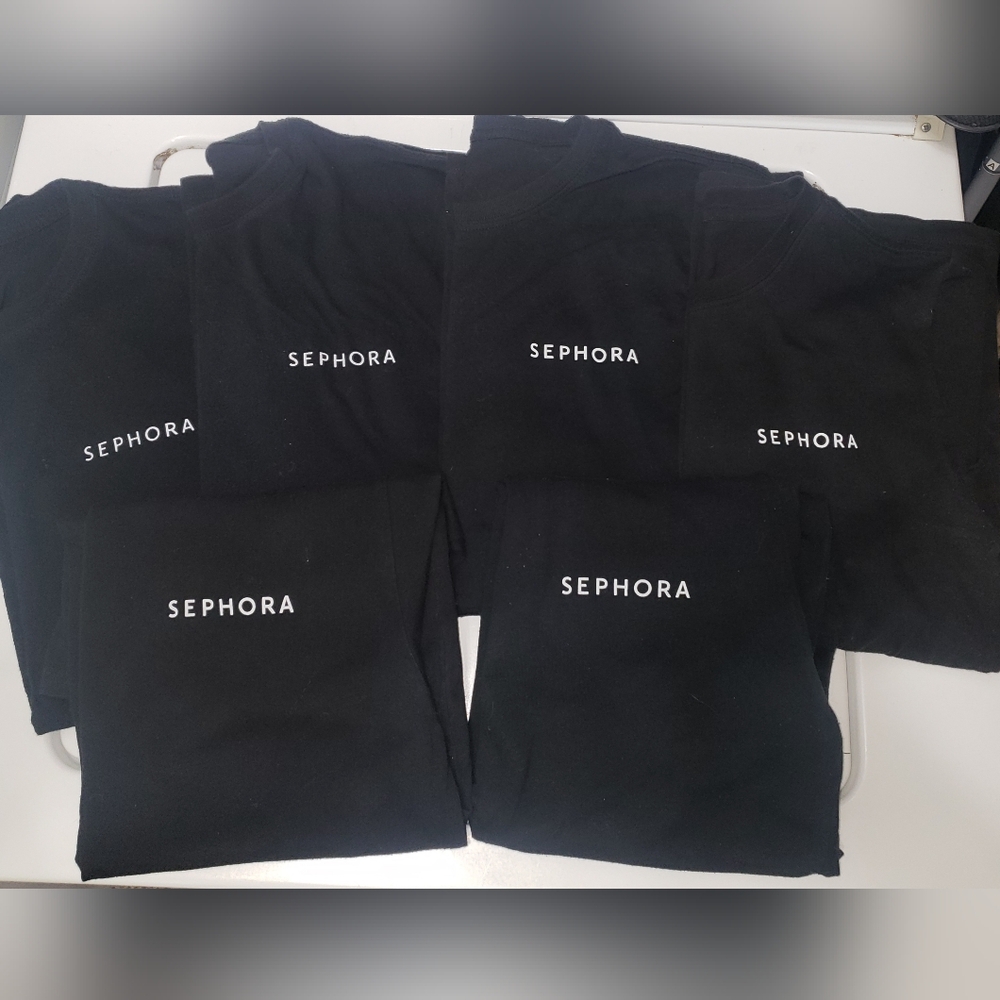 Sephora employee t-shirts bundle of 6, size Small